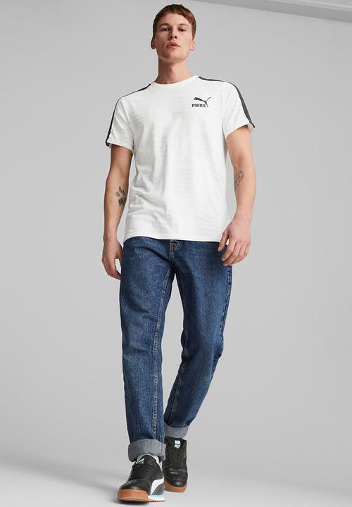 PUMA - T7 sport aop tee - puma white-aop