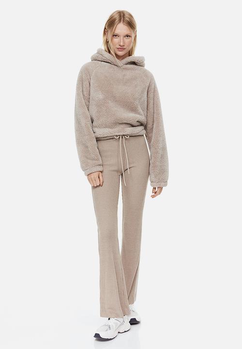 H&M - Teddy hoodie - light beige
