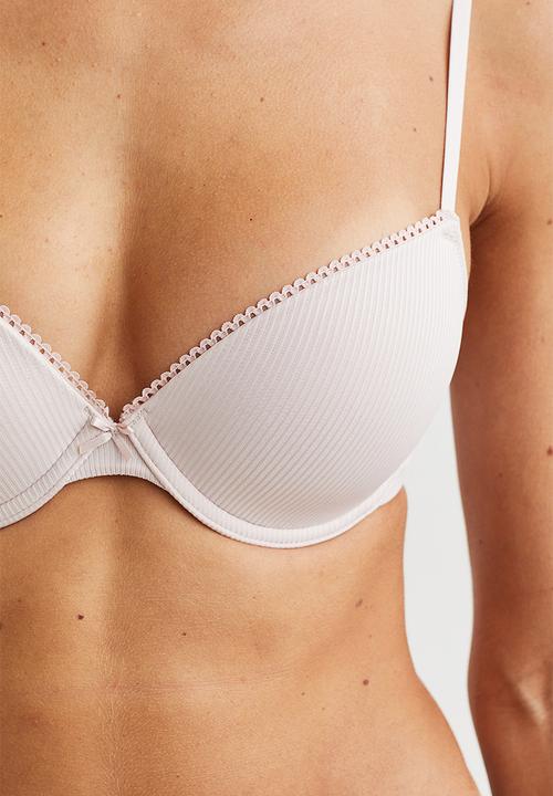 H&M - Padded underwired bra - powder pink