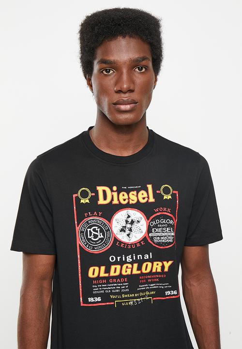 Diesel  - T-just-36 camiseta - black