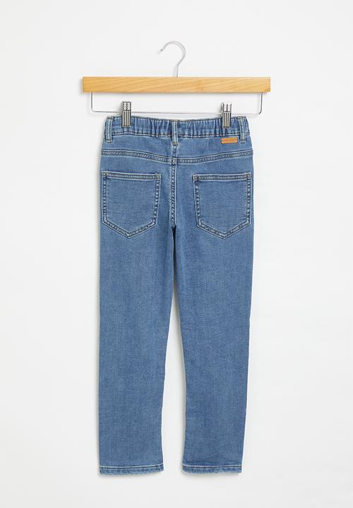 MANGO - Jeans comfy - open blue