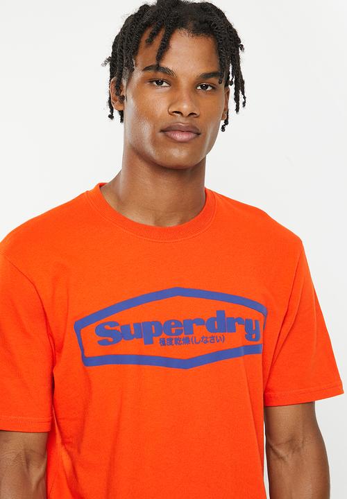 Superdry. - Vintage game on 90s tee - pureed pumpkin