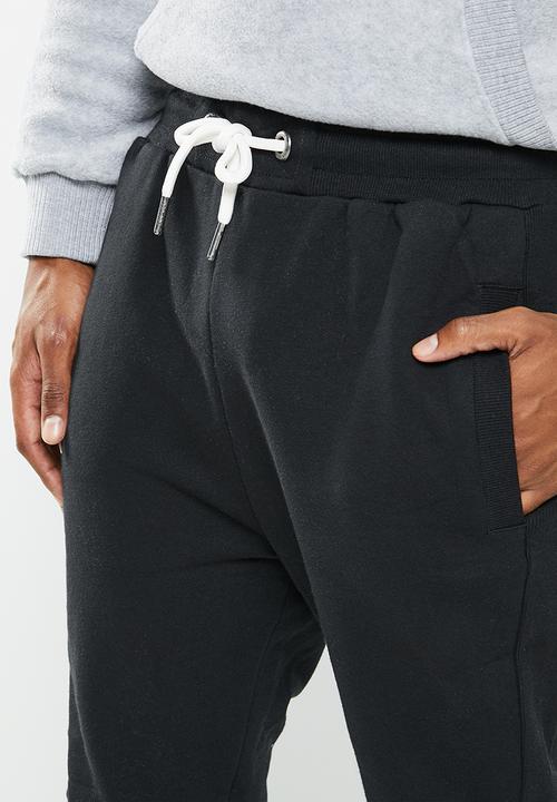 Aca Joe - Mens aca joe small logo jogger - black