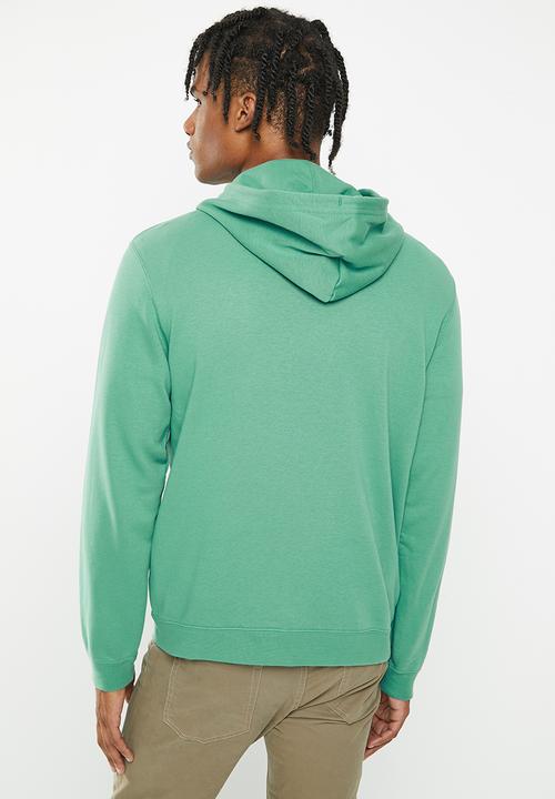 Converse - Converse go-to embroidered star zip hoodie - teal