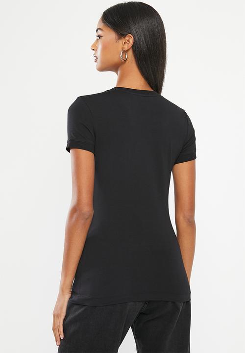 GUESS - Short sleeve cn mini triangle tee - jet black
