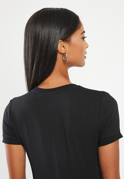 GUESS - Short sleeve cn mini triangle tee - jet black