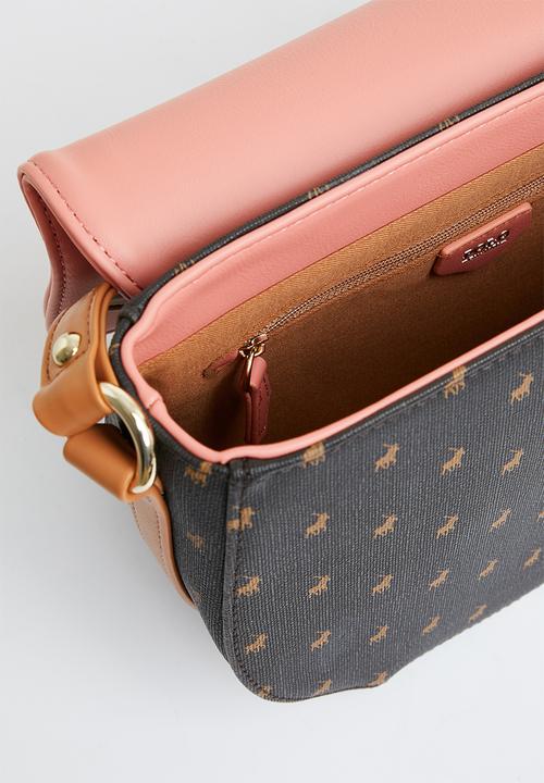 POLO - Saddle crossbody - coral 