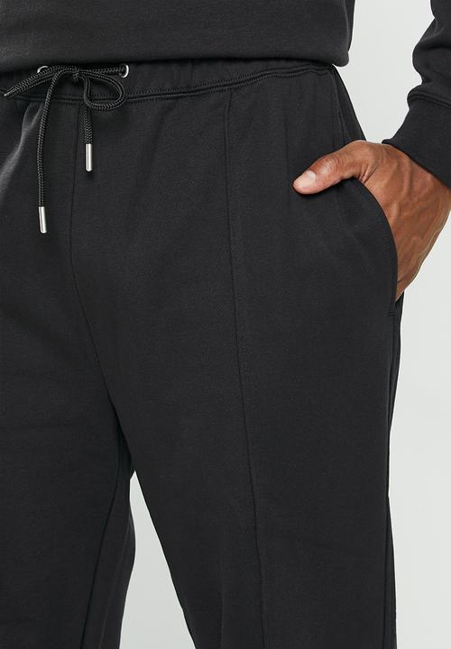 Converse - Elevated knit paneled pant - black
