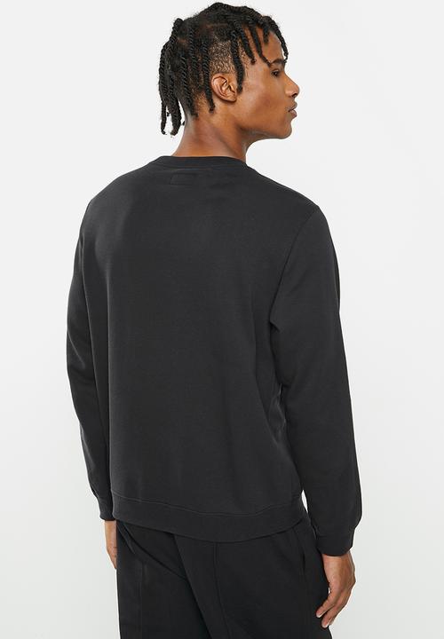 Converse - Converse go-to embroidered star chevron sweatshirt - black