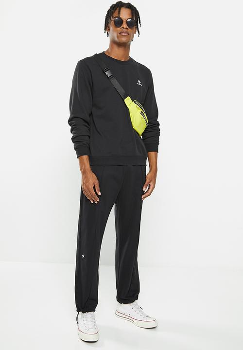 Converse - Converse go-to embroidered star chevron sweatshirt - black