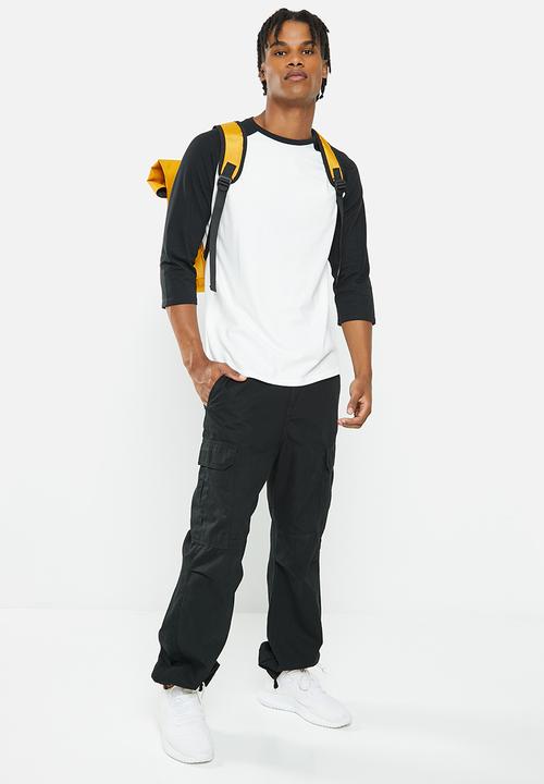 Oakley - Relax raglan 3/4 tee - off white & black