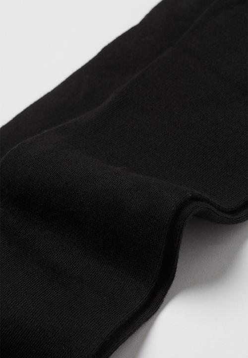 H&M - 2-pack fine-knit tights - black