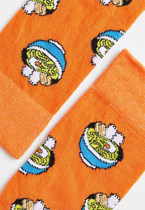 H&M - Patterned socks - orange/ramen