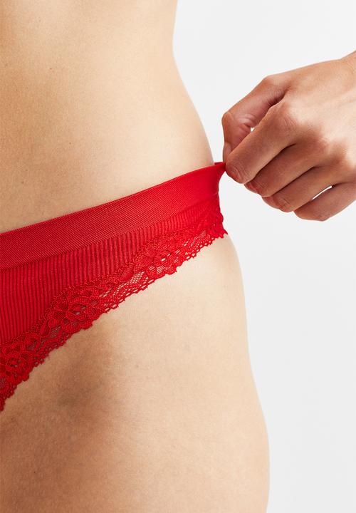 H&M - 2-pack brazilian briefs - bright red