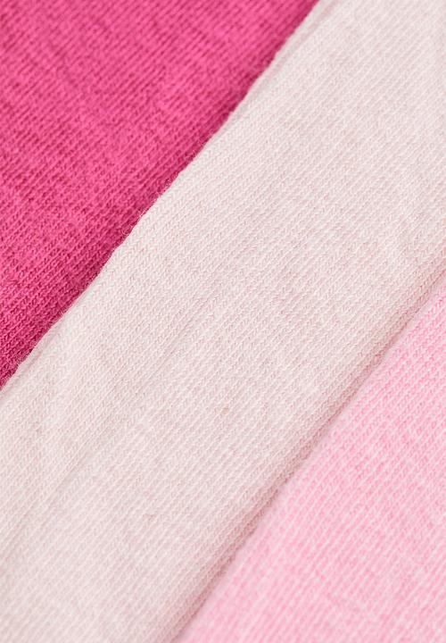 H&M - 3-pack fine-knit tights - pink