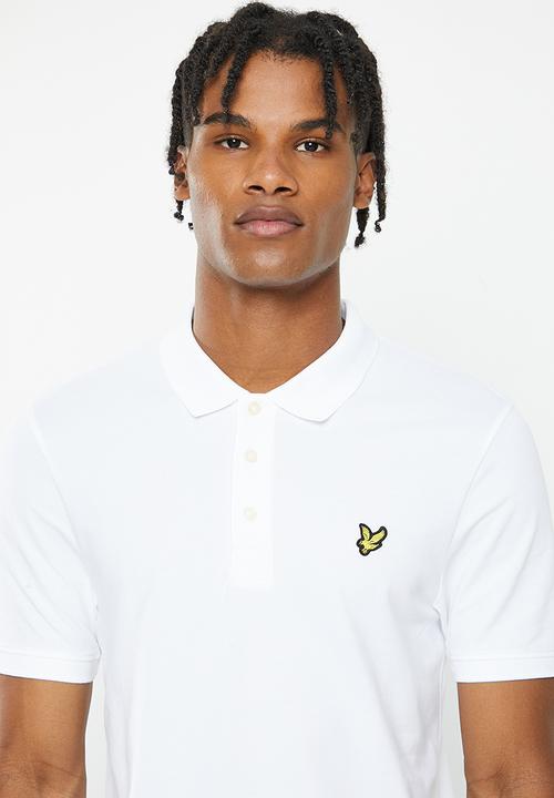 Lyle & Scott - Plain polo shirt - white