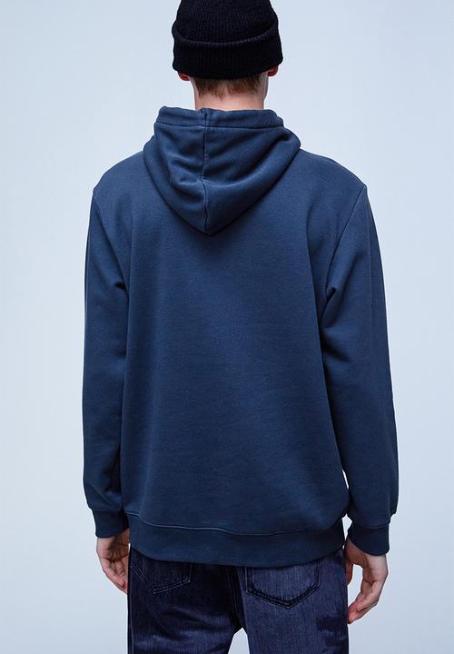 H&M - Regular fit hoodie - dark blue/bkny