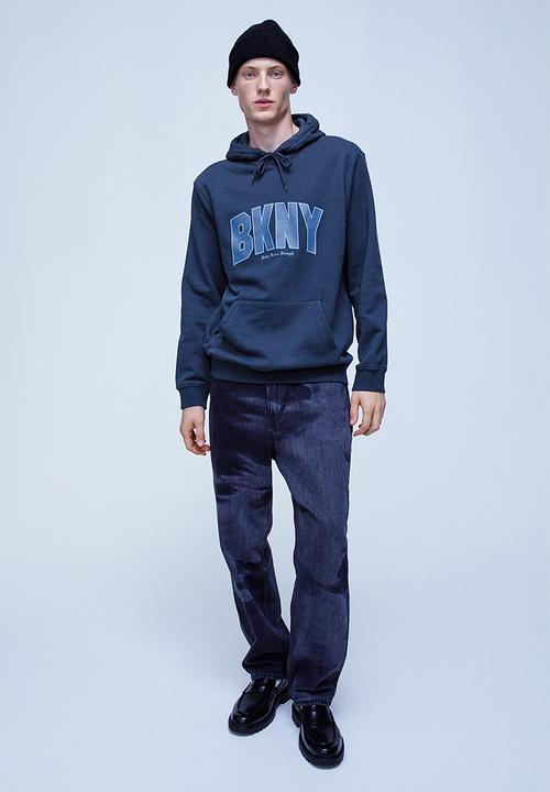 H&M - Regular fit hoodie - dark blue/bkny