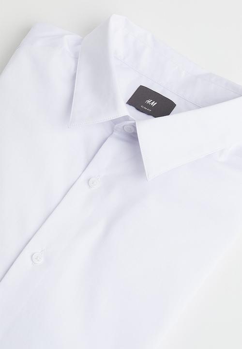 H&M - Slim fit shirt - white