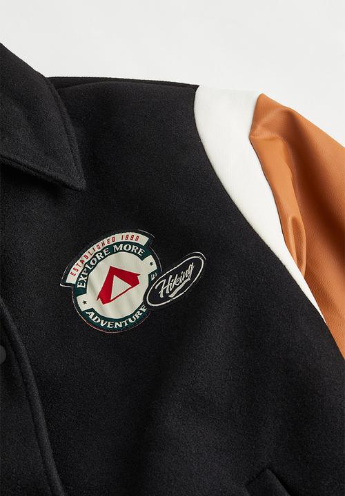 H&M - Baseball jacket - black/block-coloured