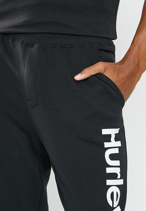 Hurley - One & only cuff track pant - black & white