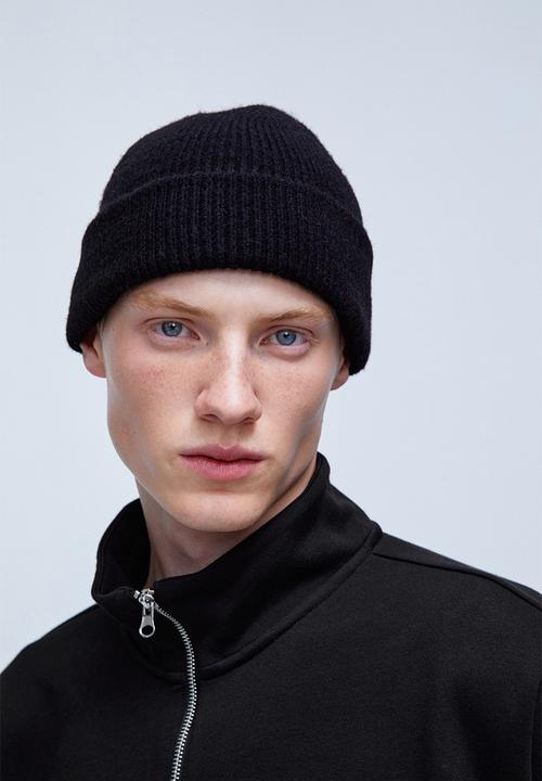 H&M - Oversized zip-top sweatshirt - black/nycbkn