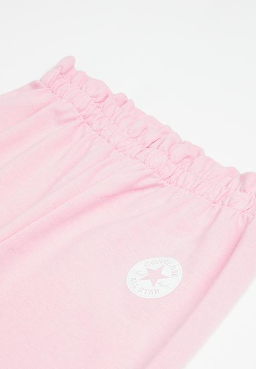 Converse - Cnvg aop crew & jogger set - lt arctic pink