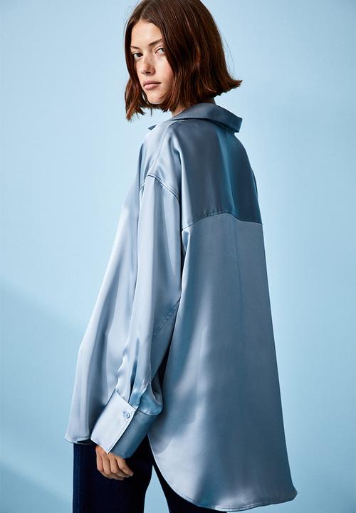 H&M - Oversized blouse - light blue