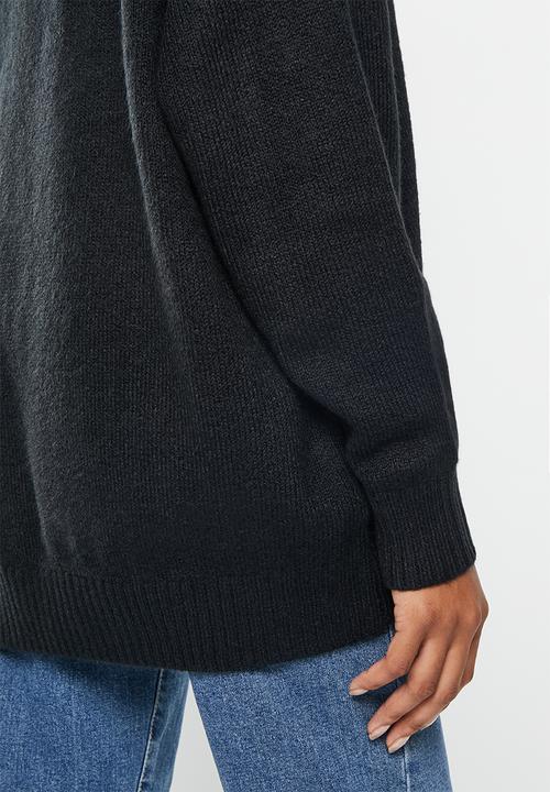 Cotton On - Maternity friendly blondie V neck pullover - black