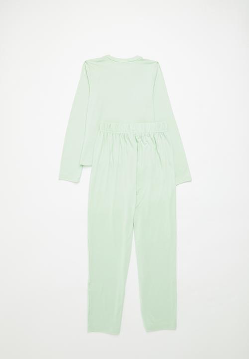 Superbalist - Luxurious pj set - sage 