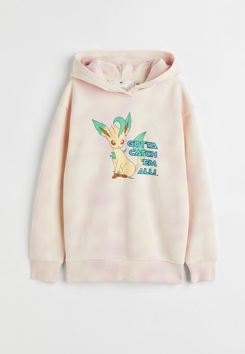 H&M - Oversized printed hoodie - natural white/pokémon