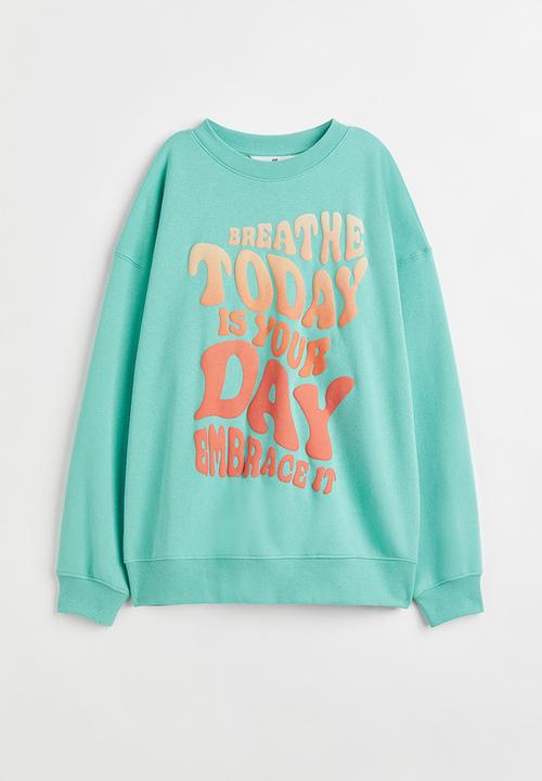 H&M - Oversized sweatshirt - turquoise/breathe