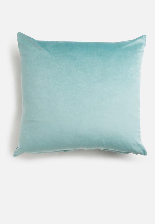 Sixth Floor - Mihlali 2 toned velvet cushion cover - Blue