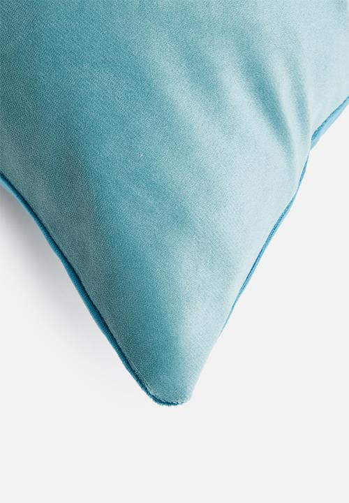 Sixth Floor - Mihlali 2 toned velvet cushion cover - Blue