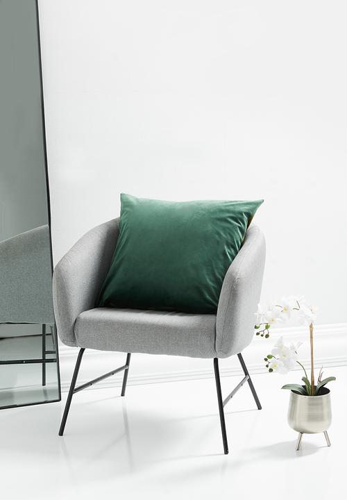 Sixth Floor - Mihlali 2 toned velvet cushion cover - Green