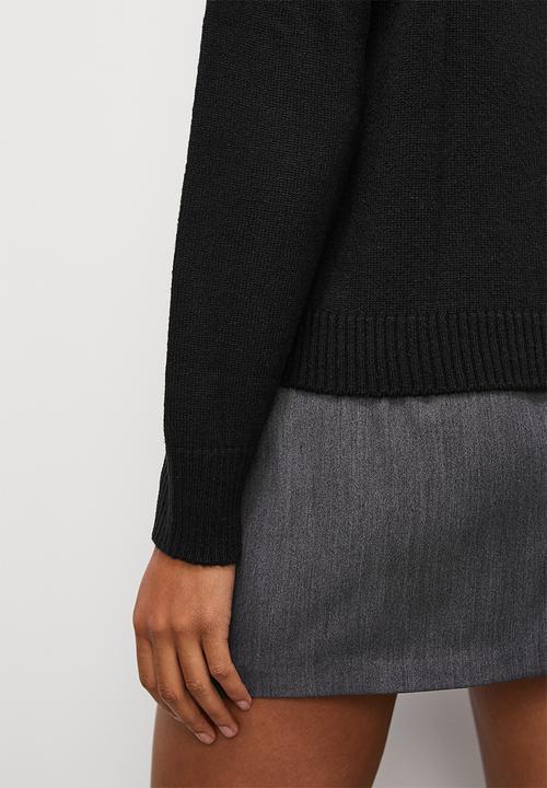 Blake - Meet & greet funnel neck - black