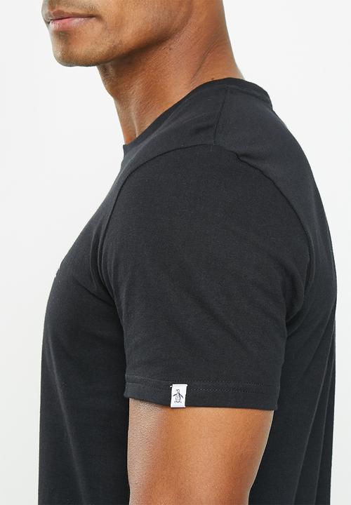 Original Penguin - Embroidered short sleeve tee - true black