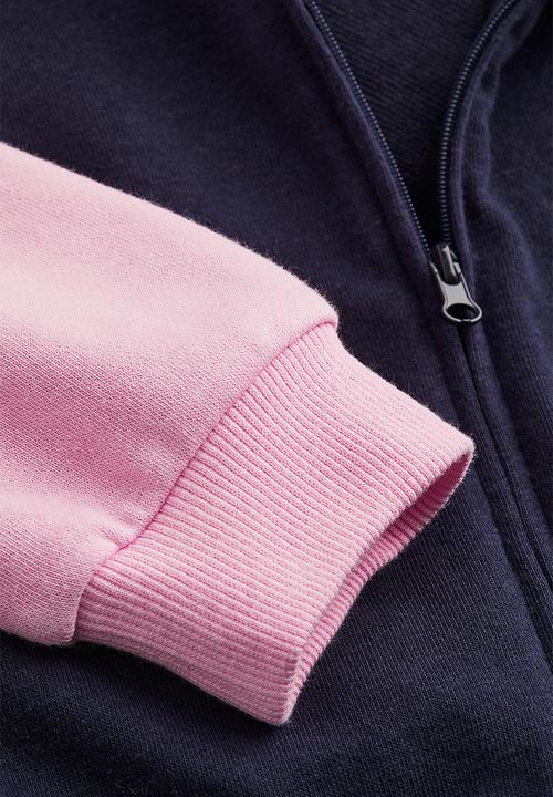 H&M - Oversized zip-through hoodie - dark blue