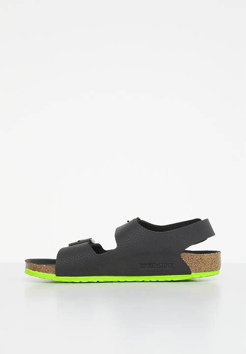Birkenstock - Milano kids bf desert soil black lime regular - desert soil black lime