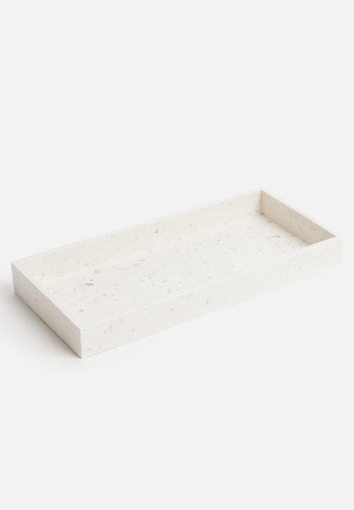 Terrazzo Home - Rectangular tray - natural