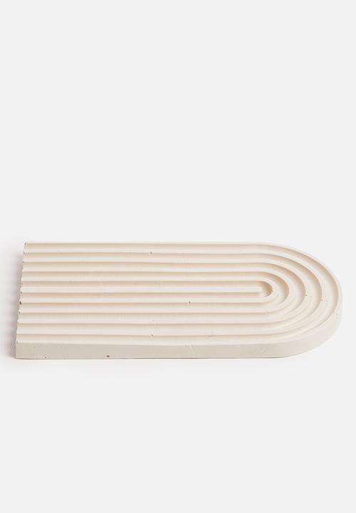 Terrazzo Home - Arch trinket tray- stone