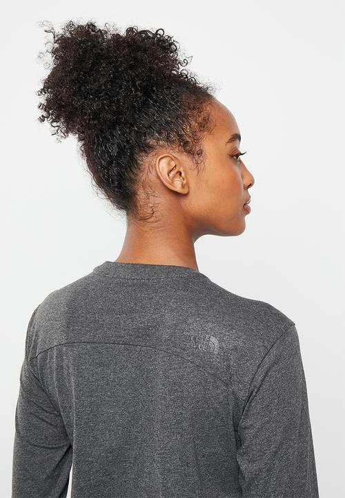 The North Face - W long sleeve simple dome tee-eu - tnf medium grey heather
