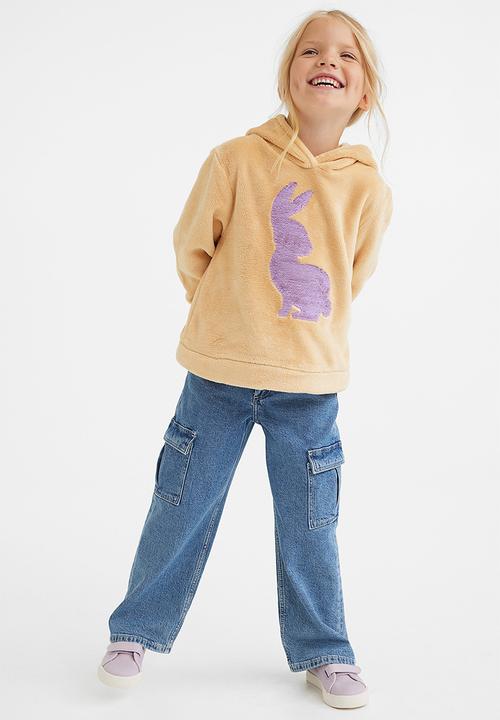 H&M - Teddy hoodie - beige/rabbit