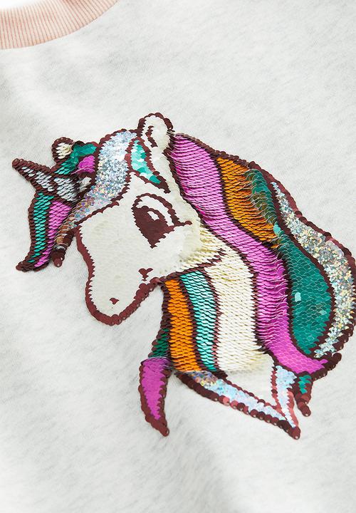 H&M - Sweatshirt - light grey marl/unicorn