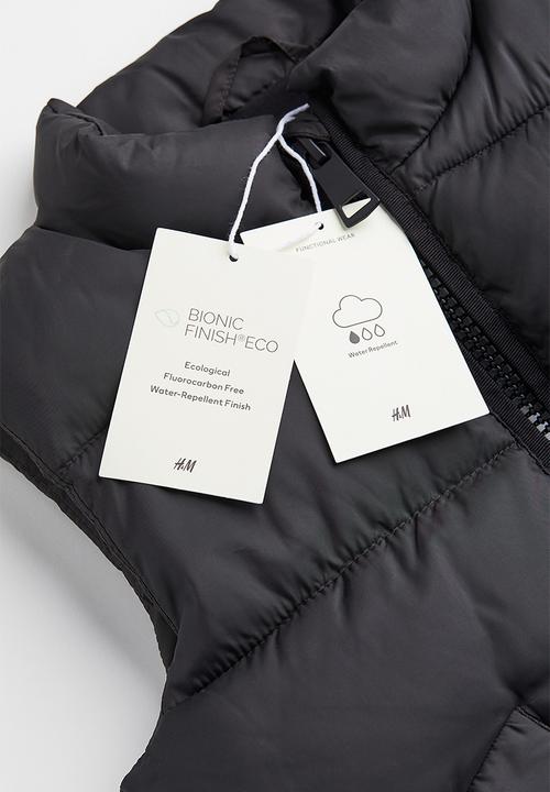 H&M - Water-repellent puffer gilet - black