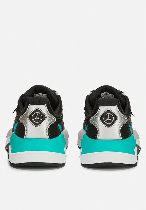 PUMA - X-ray speed jr - puma black/spectra green/puma silver