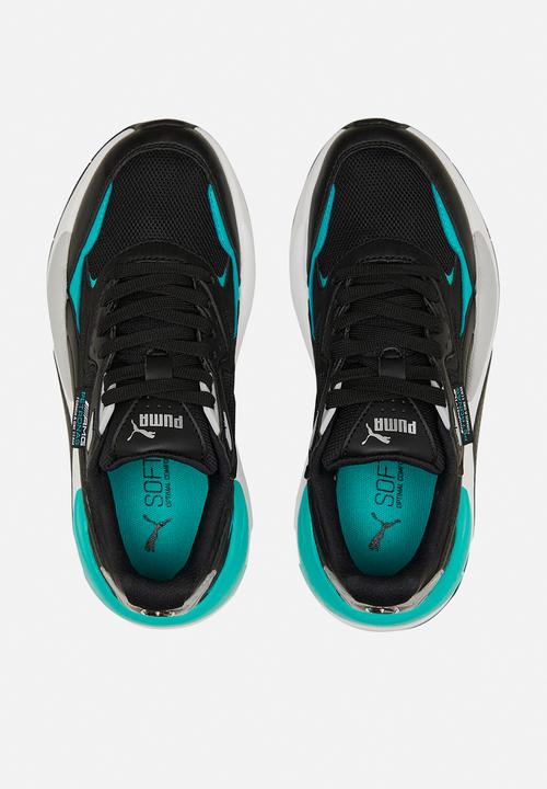 PUMA - X-ray speed jr - puma black/spectra green/puma silver