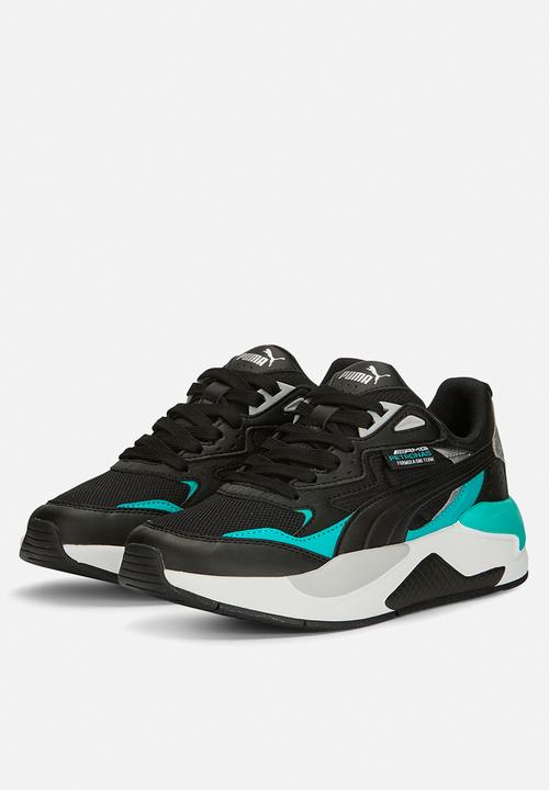 PUMA - X-ray speed jr - puma black/spectra green/puma silver