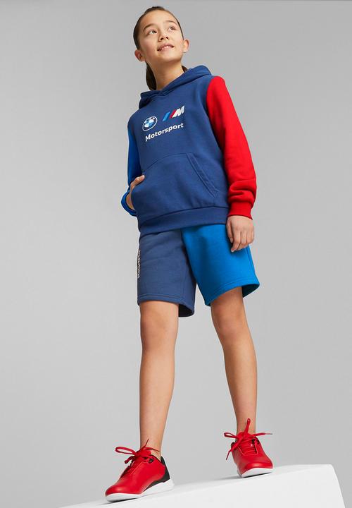 PUMA - Bmw mms kids ess hoodie - pro blue/red