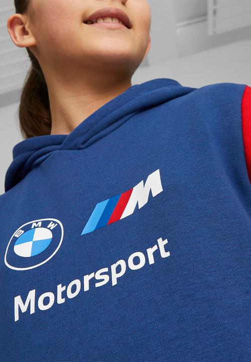 PUMA - Bmw mms kids ess hoodie - pro blue/red